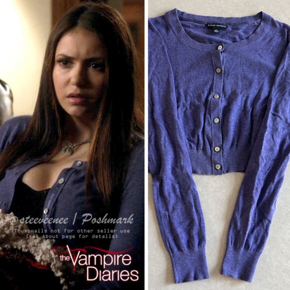 Banana Republic Cropped Cardigan ASO Elena Gilbert - Picture 2 of 8